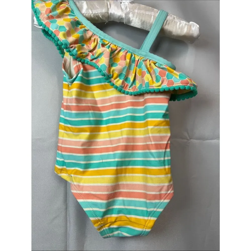 Matilda Jane Lollipop lines Swimsuit NWOT size 2